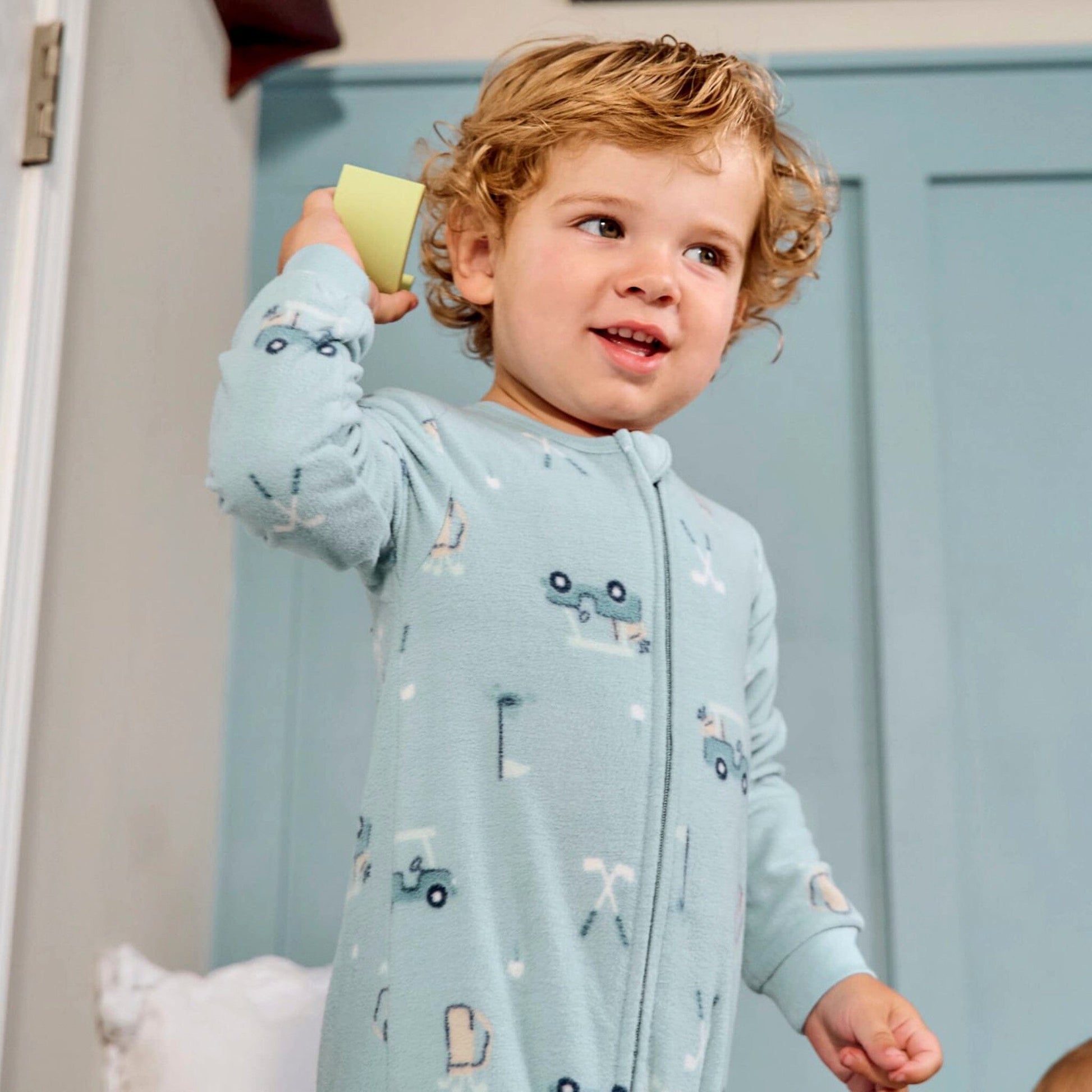 2-Pack Baby & Toddler Boys Golf Footed Fleece Pajamas Sleepwear Gerber® 