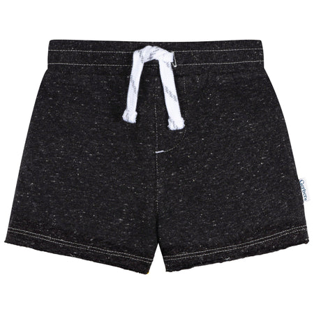 2-Pack Baby & Toddler Boys Grey Raw Edge Knit Shorts