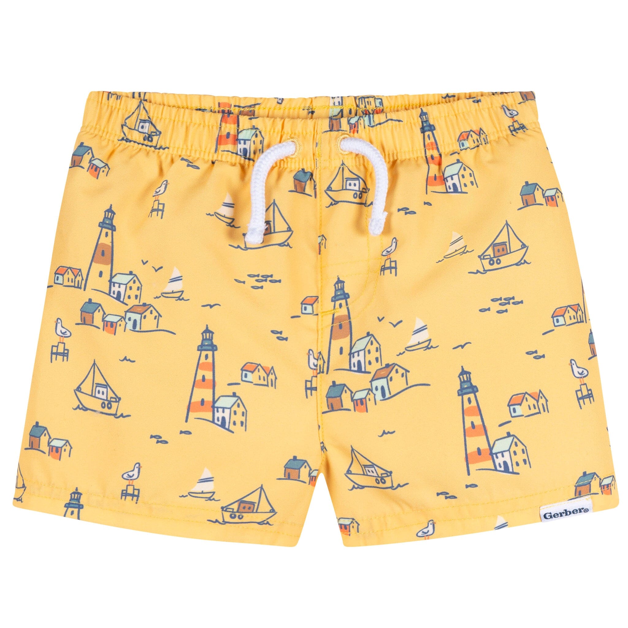 2-Pack Baby & Toddler Boys Lighthouse Swim Trunks Swimwear Gerber® 