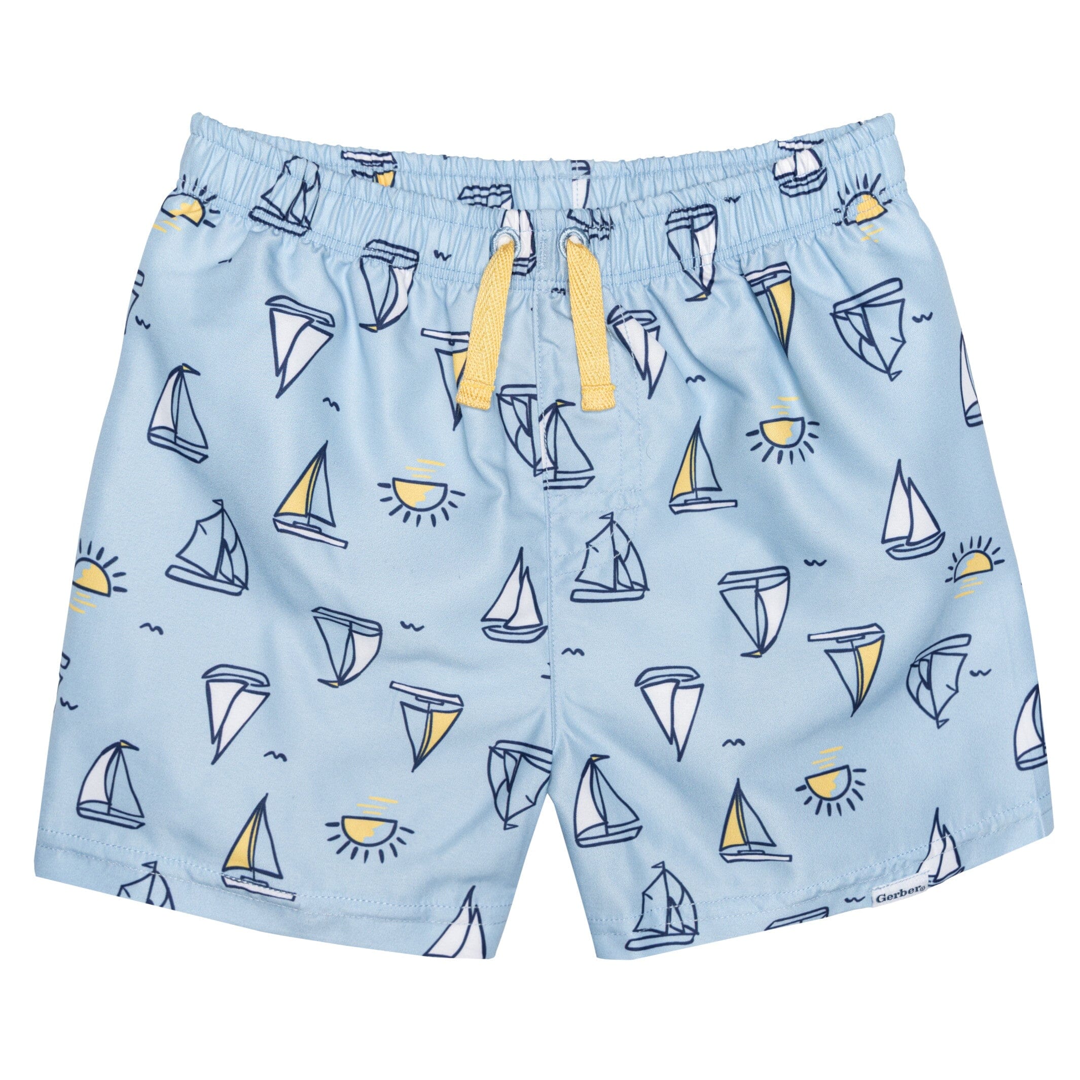 2-Pack Baby & Toddler Boys Sailboats Swim Trunks