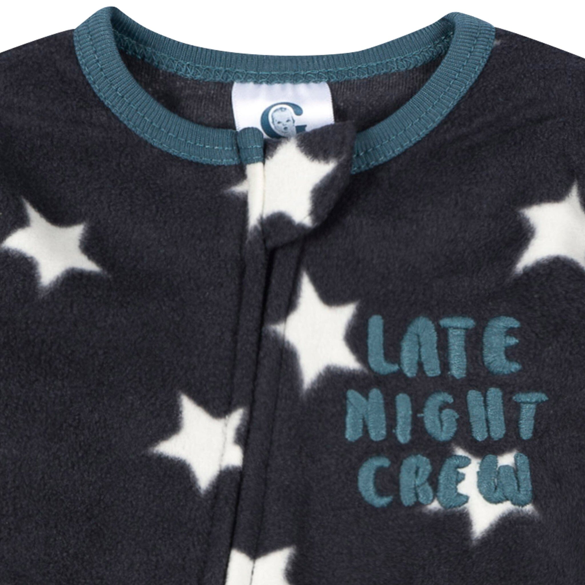 2-Pack Baby & Toddler Boys Stars Footed Fleece Pajamas Sleepwear Gerber® 