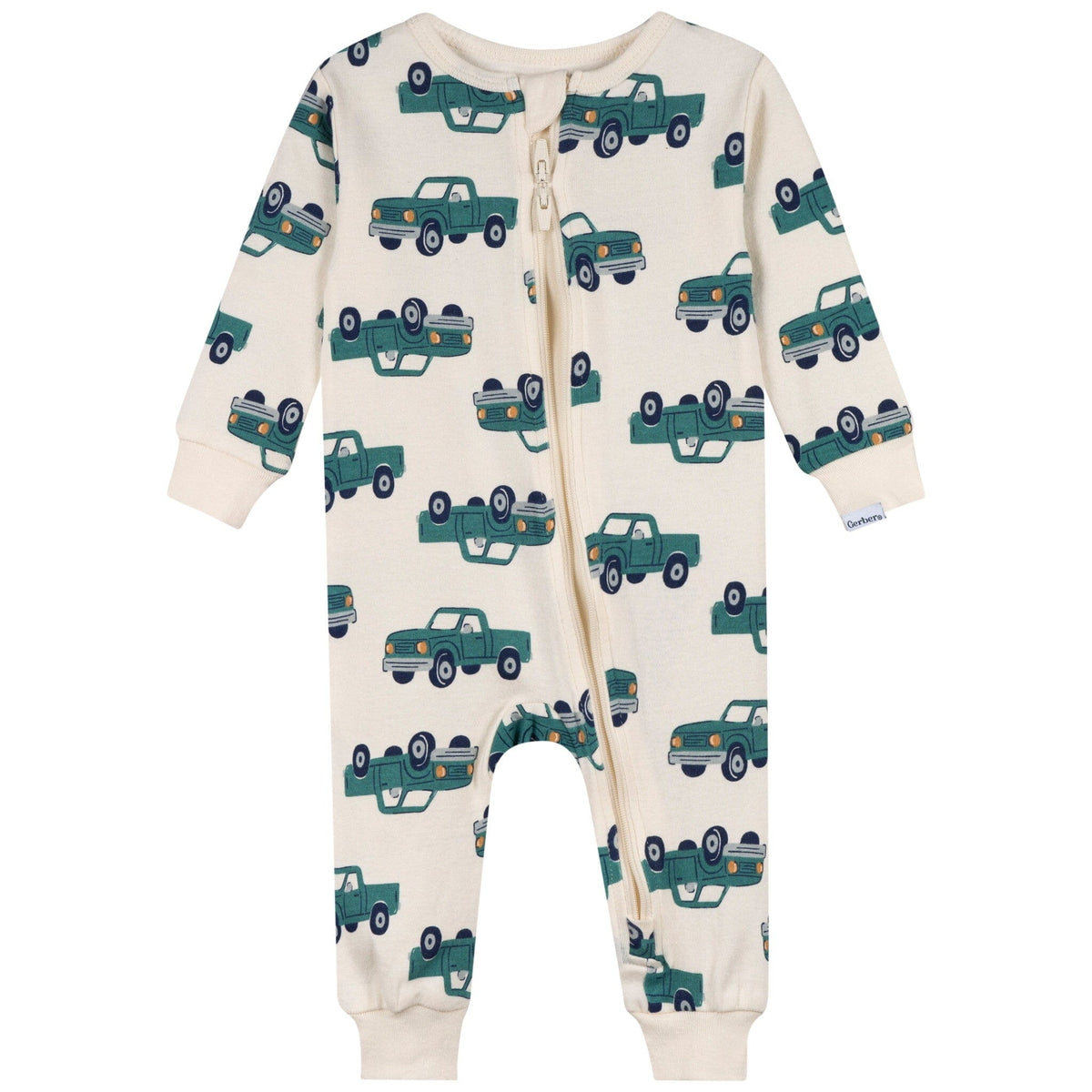 2-Pack Baby & Toddler Boys Trucks Snug Fit Footless Pajamas sleepwear Gerber® 