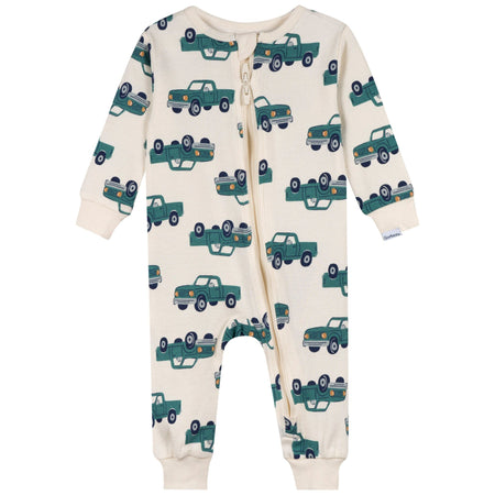 2-Pack Baby & Toddler Boys Trucks Snug Fit Footless Pajamas