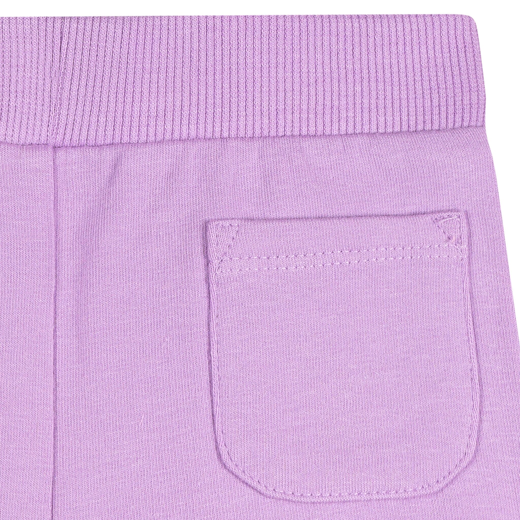 2-Pack Baby & Toddler Girls Aqua & Purple Knit Dolphin Shorts Pants & Bottoms Gerber® 