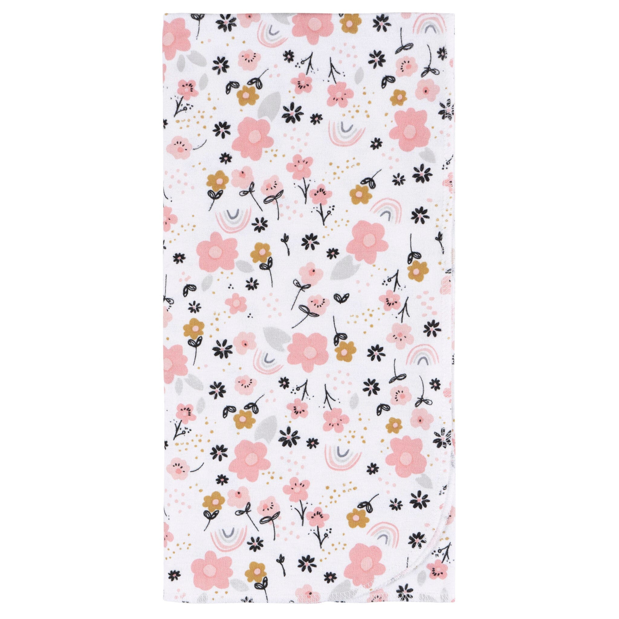 2-Pack Baby Girls Bear Flannel Blankets Blankets Gerber® 