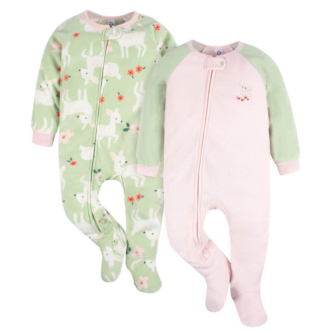 2-Pack Toddler Girls Deer Fleece Pajamas, 5T – Gerber Childrenswear