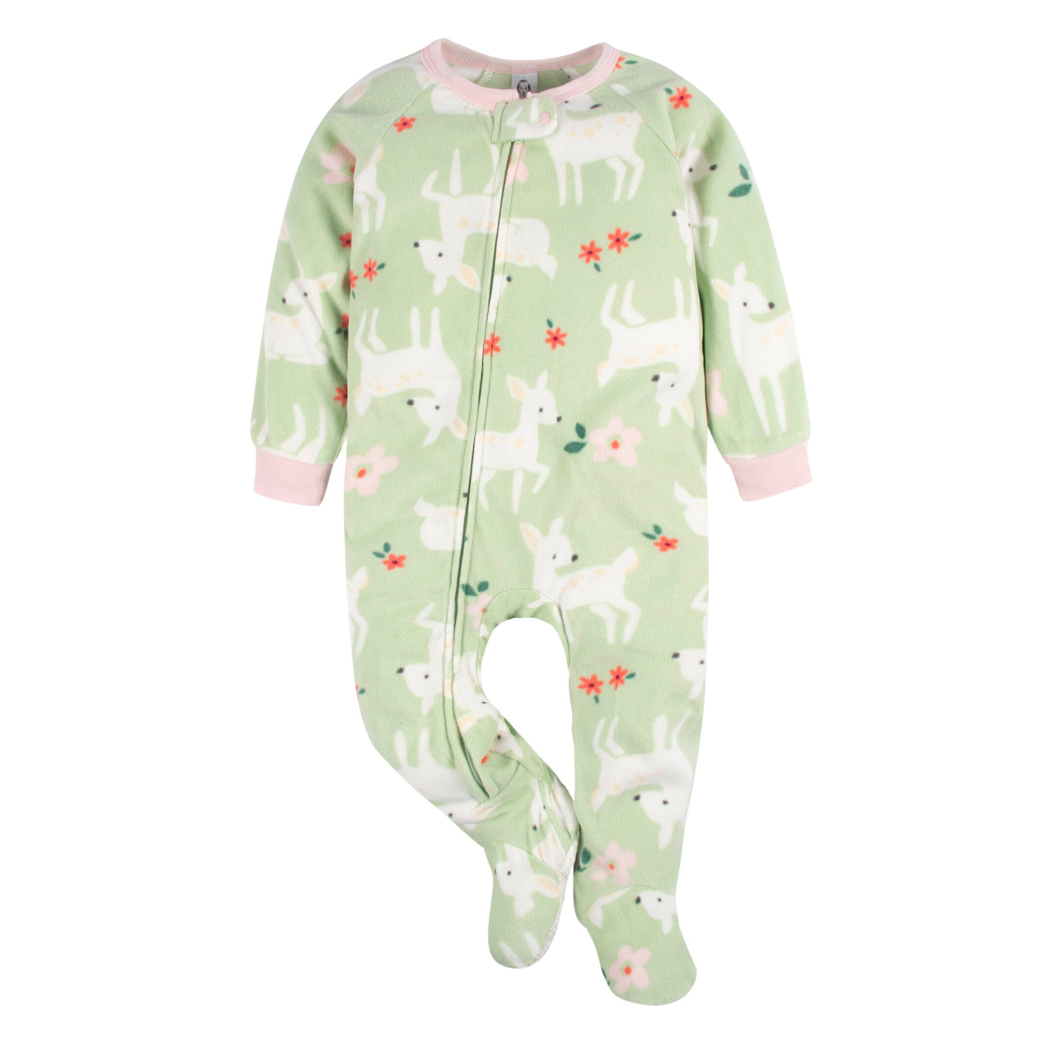2-Pack Baby & Toddler Girls Deer Blanket Sleepers