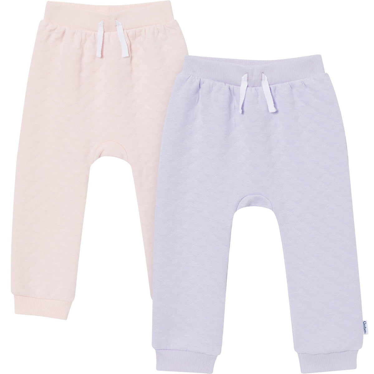 2-Pack Baby & Toddler Girls Pink Joggers bottoms Gerber® 