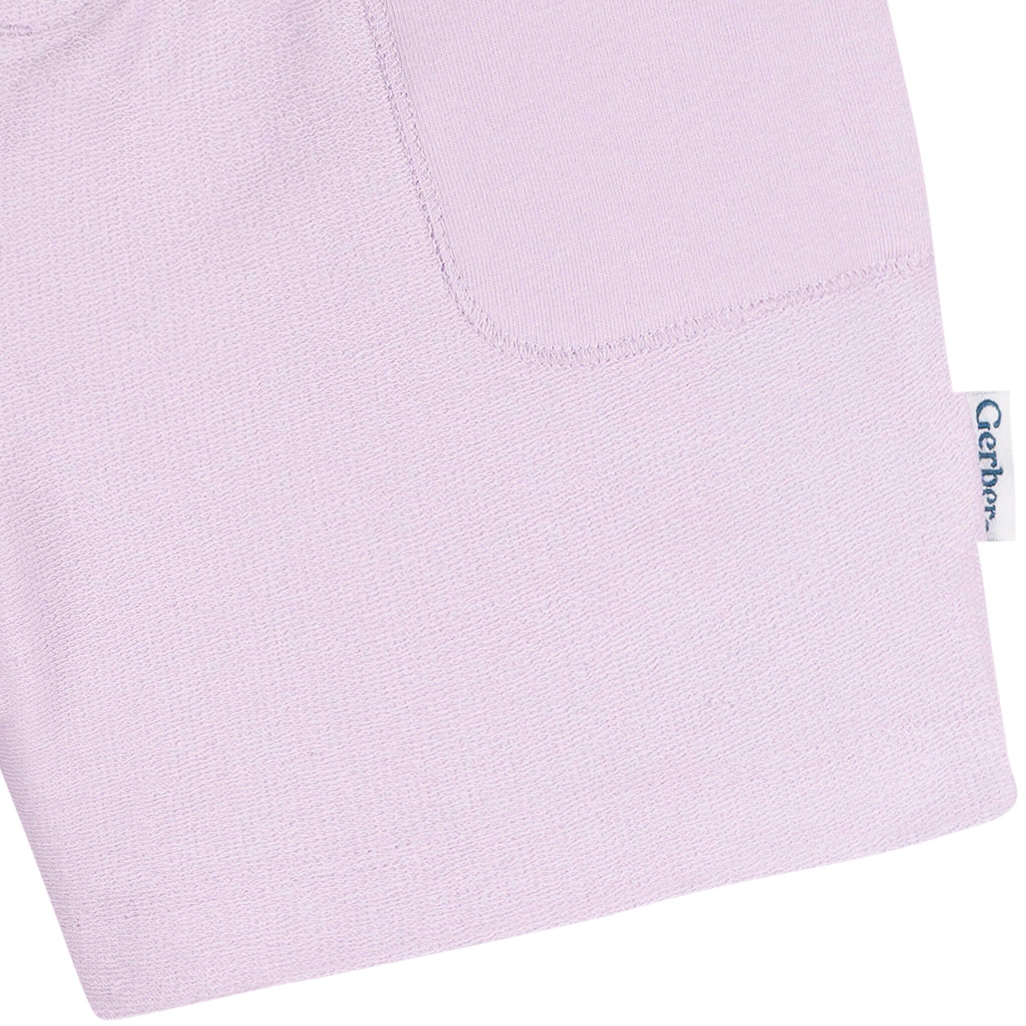 2-Pack Baby & Toddler Girls Pink & Purple Knit Shorts Pants & Bottoms Gerber® 