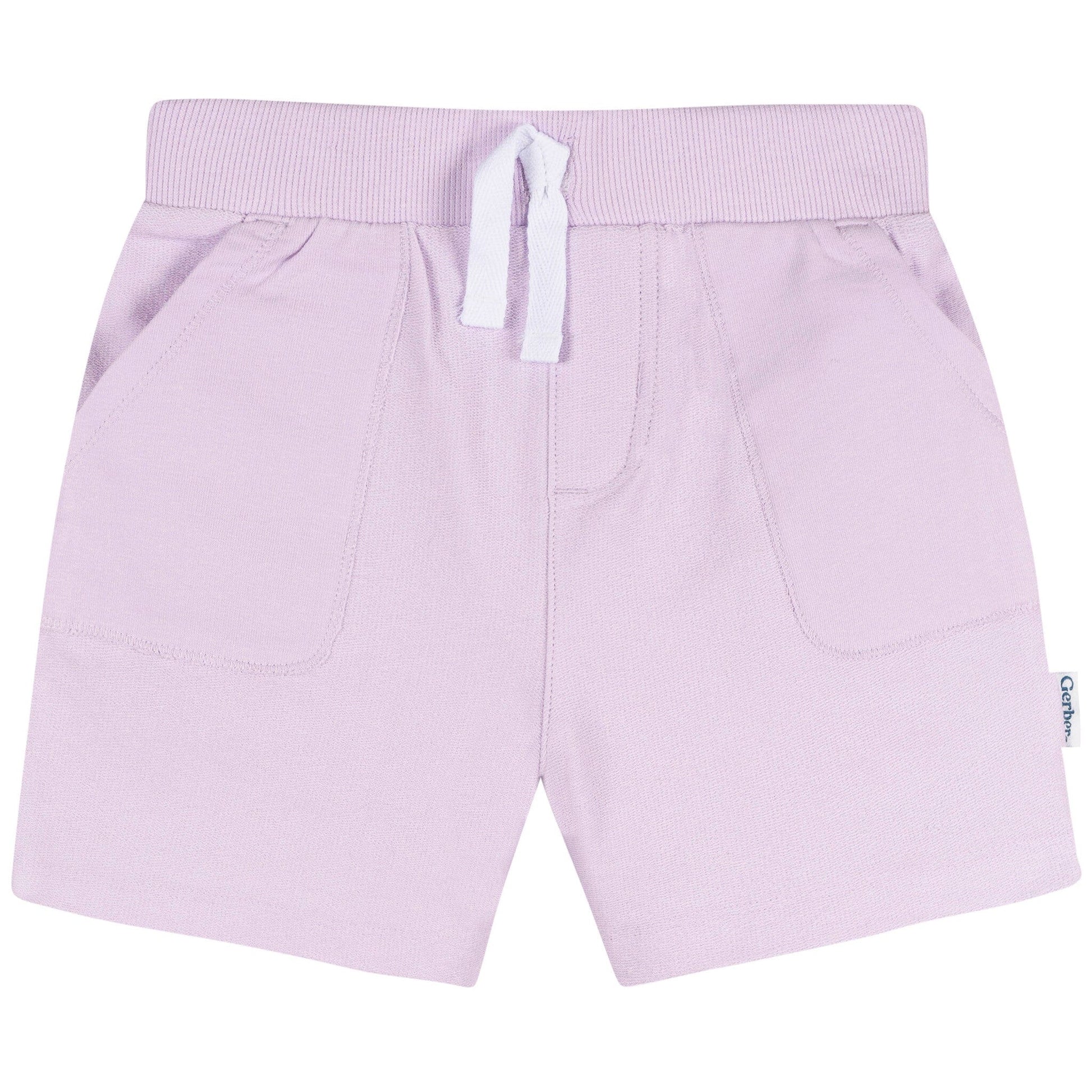 2-Pack Baby & Toddler Girls Pink & Purple Knit Shorts Pants & Bottoms Gerber® 