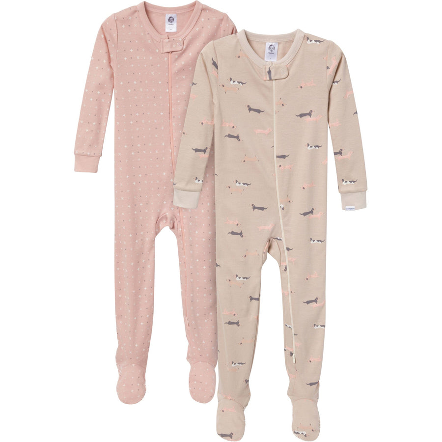 Little Boys Footed Pajamas Gerber Baby Girls' Fleece Pajama 3-Pack