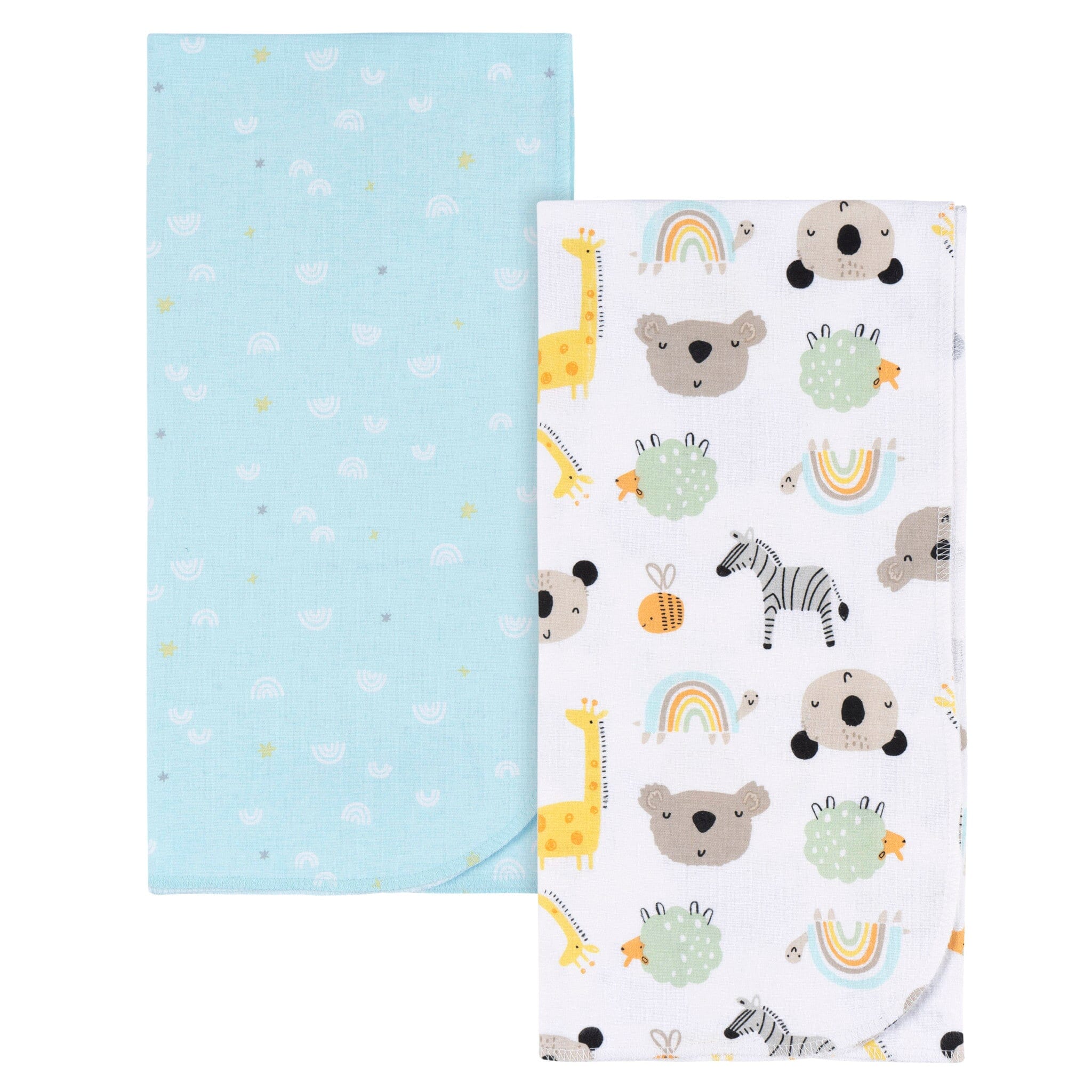 2-Pack Baby Neutral Little Animals Flannel Blankets Blankets Gerber® 