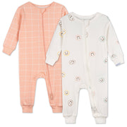 2-Pack Baby & Toddler Neutral Smiley Snug Fit Footless Pajamas sleepwear Gerber® 