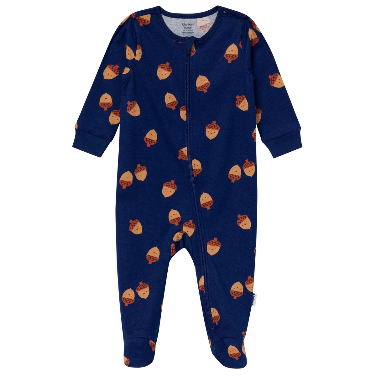 2-Pack Baby Boys Acorn Stripes Sleep 'N Play sleepwear Gerber® 