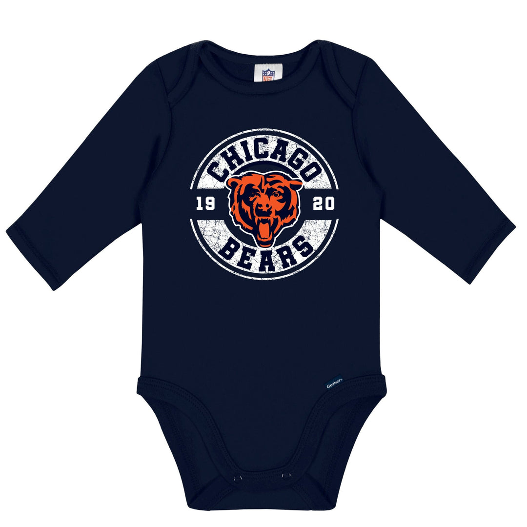 2-Pack Baby Boys Chicago Bears Long Sleeve Bodysuit Set NFL NFL 