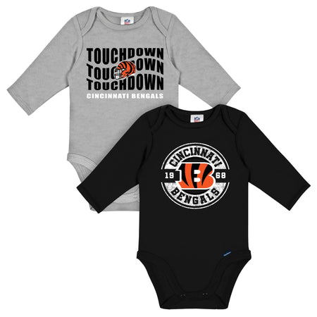 2-Pack Baby Boys Cincinnati Bengals Long Sleeve Bodysuits