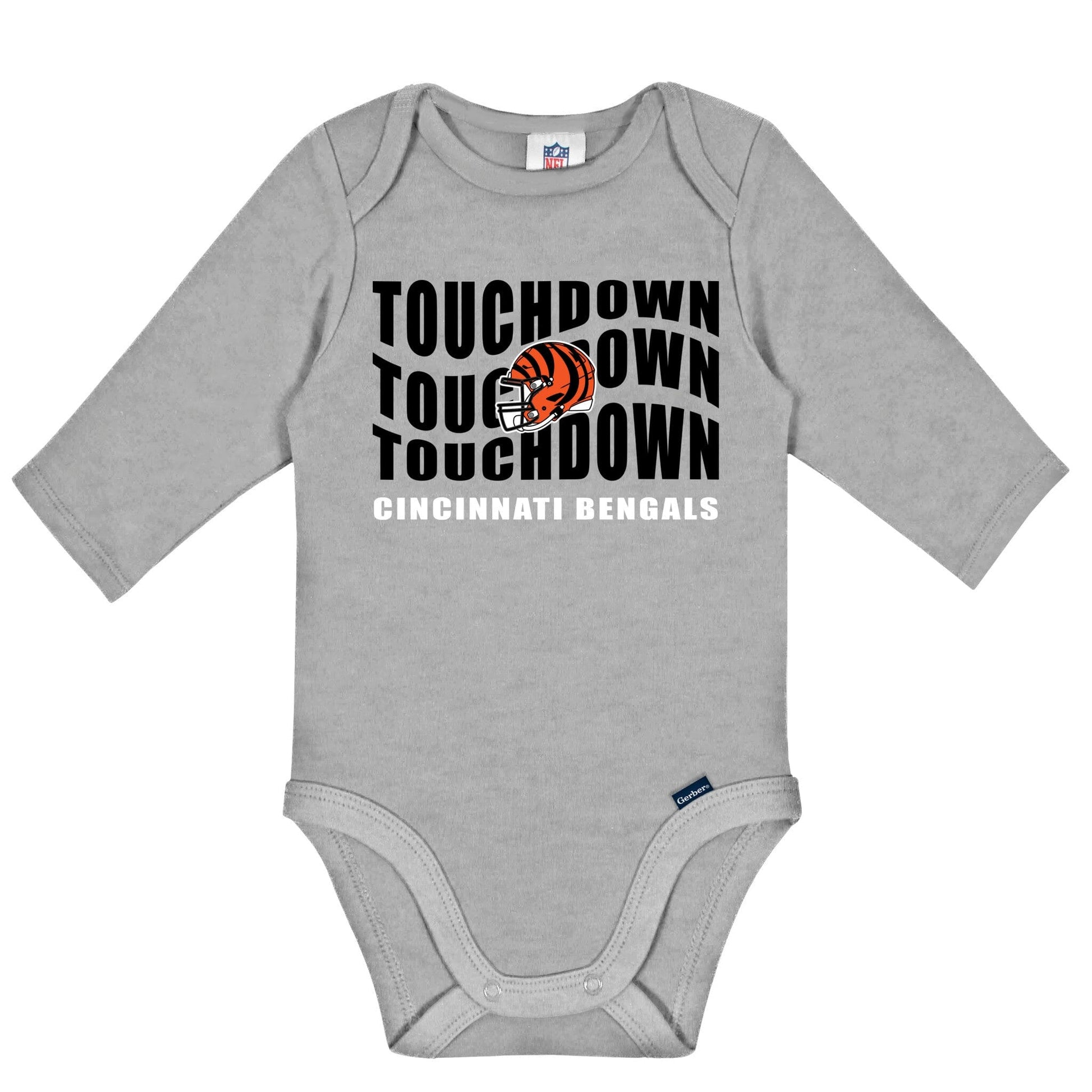 2-Pack Baby Boys Cincinatti Bengals Long Sleeve Bodysuit Set NFL NFL 