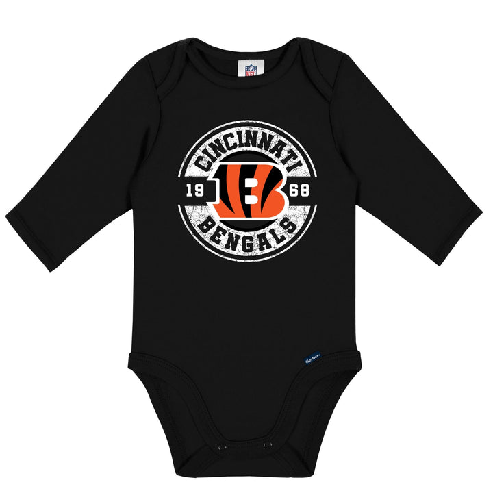 2-Pack Baby Boys Cincinatti Bengals Long Sleeve Bodysuit Set NFL NFL 