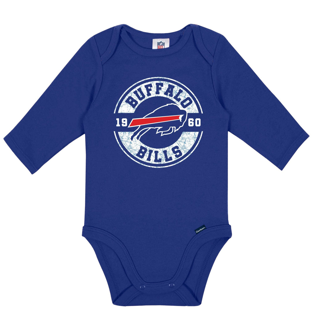 2-Pack Baby Boys Buffalo Bills Long Sleeve Bodysuit Set NFL NFL 