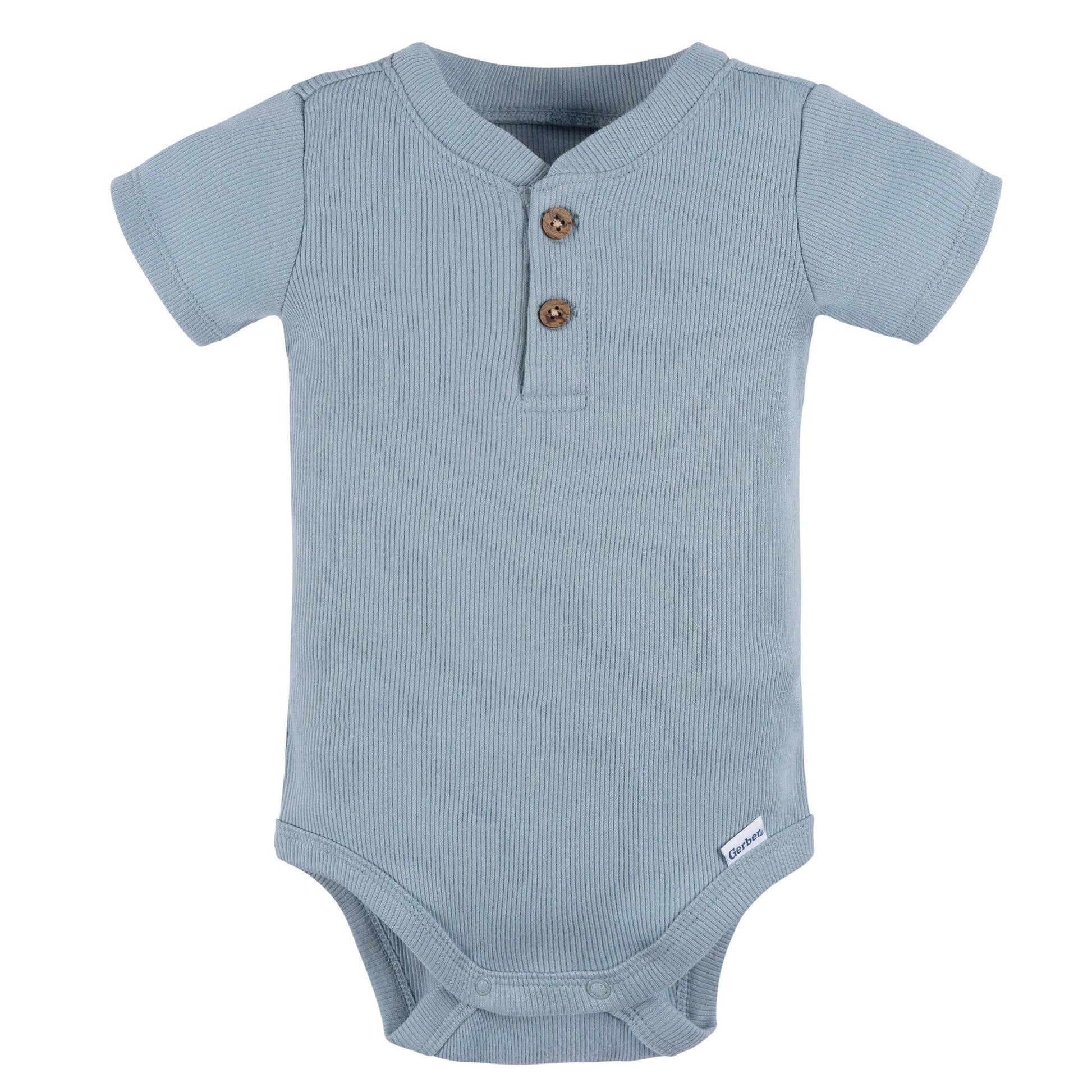 2-Pack Baby Boys Blue Bodysuit and Shorts Set