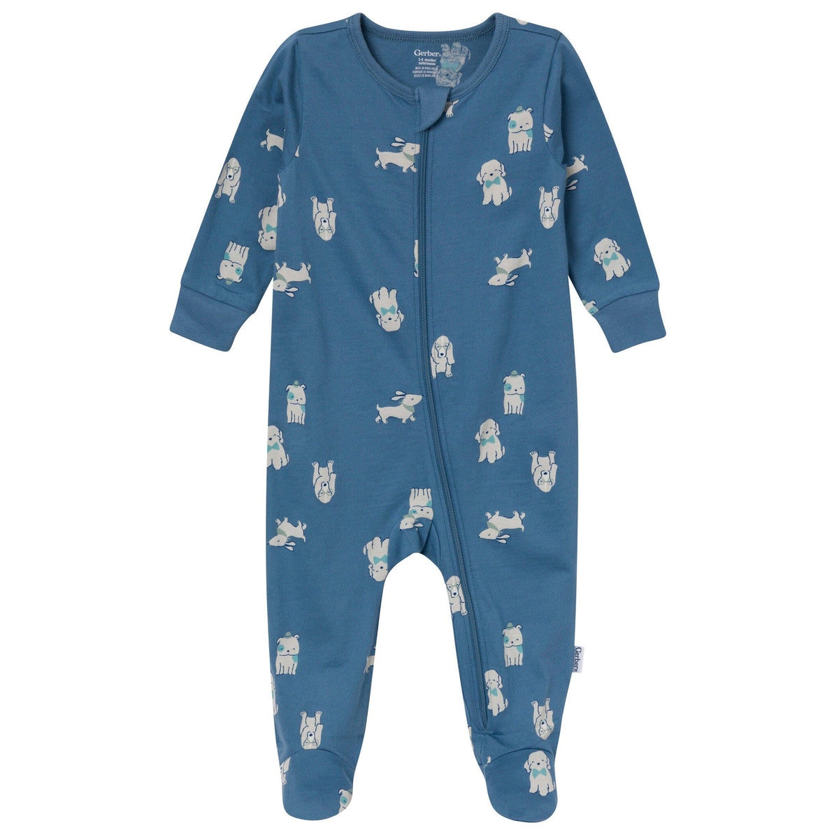 2-Pack Baby Boys Blue Dogs & Stars Sleep 'N Play sleepwear Gerber® 