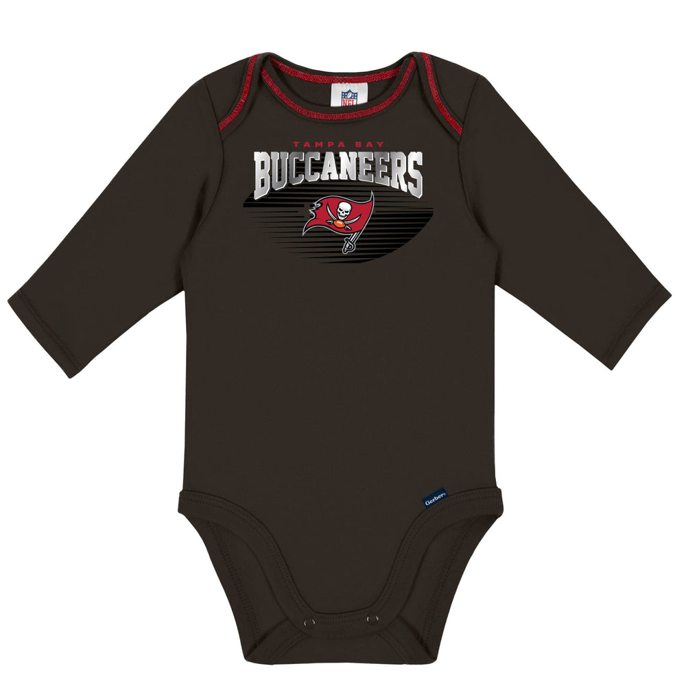 2-Pack Baby Boys Buccaneers Long Sleeve Bodysuits