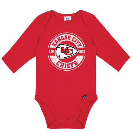 2-Pack Baby Boys Kansas City Chiefs Long Sleeve Bodysuit Set