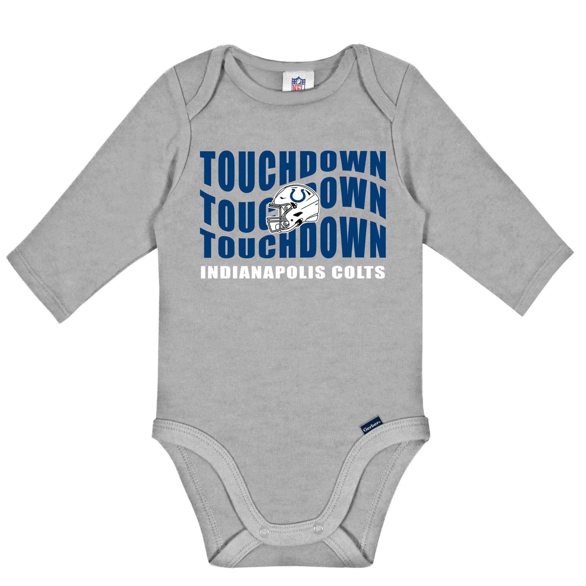 2-Pack Baby Boys Indianapolis Colts Long Sleeve Bodysuit Set NFL NFL 
