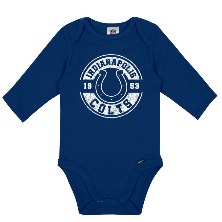 2-Pack Baby Boys Indianapolis Colts Long Sleeve Bodysuit Set NFL NFL 