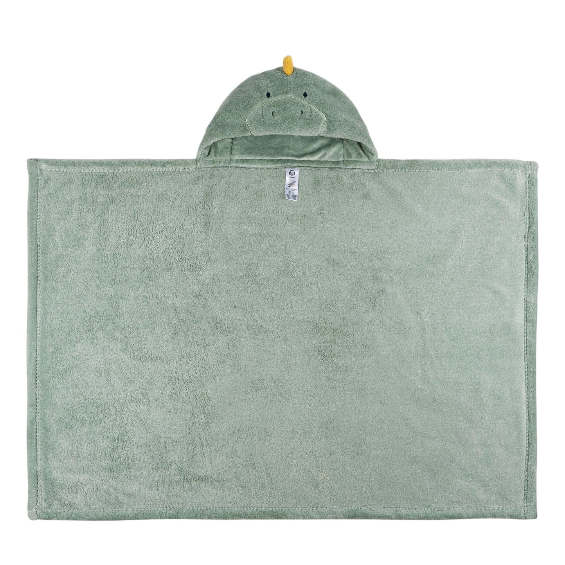 2-Pack Baby Boys Dino Time Hooded Wearable Blanket & Security Blanket Set