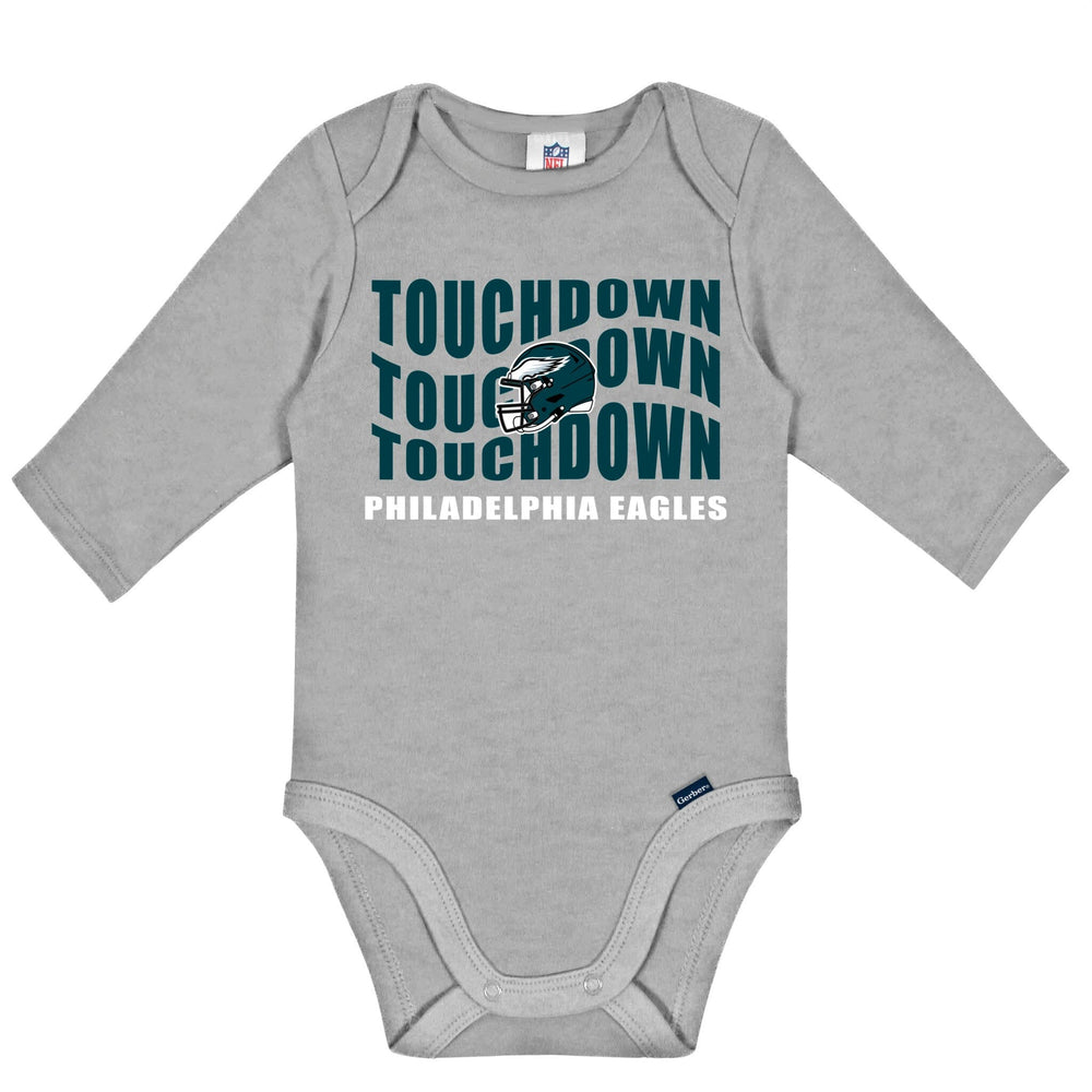 2-Pack Baby Boys Philidelphia Eagles Long Sleeve Bodysuit Set NFL NFL 