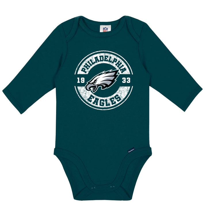 2-Pack Baby Boys Philidelphia Eagles Long Sleeve Bodysuit Set NFL NFL 