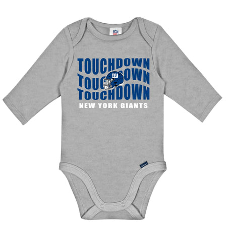 2-Pack Baby Boys New York Giants Long Sleeve Bodysuit Set