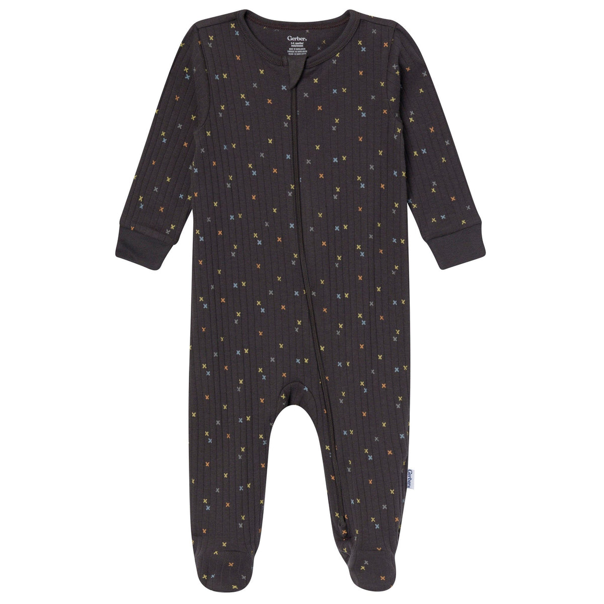 2-Pack Baby Boys Gray Dinos Sleep 'N Play sleepwear Gerber® 