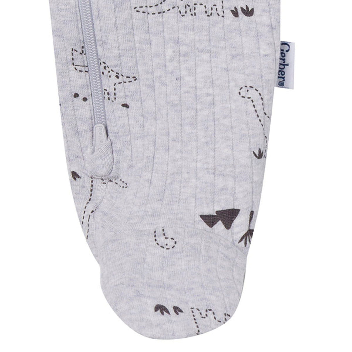 2-Pack Baby Boys Gray Dinos Sleep 'N Play sleepwear Gerber® 