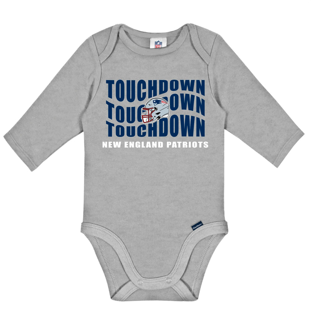 2-Pack Baby Boys New England Patriots Long Sleeve Bodysuit Set NFL NFL 