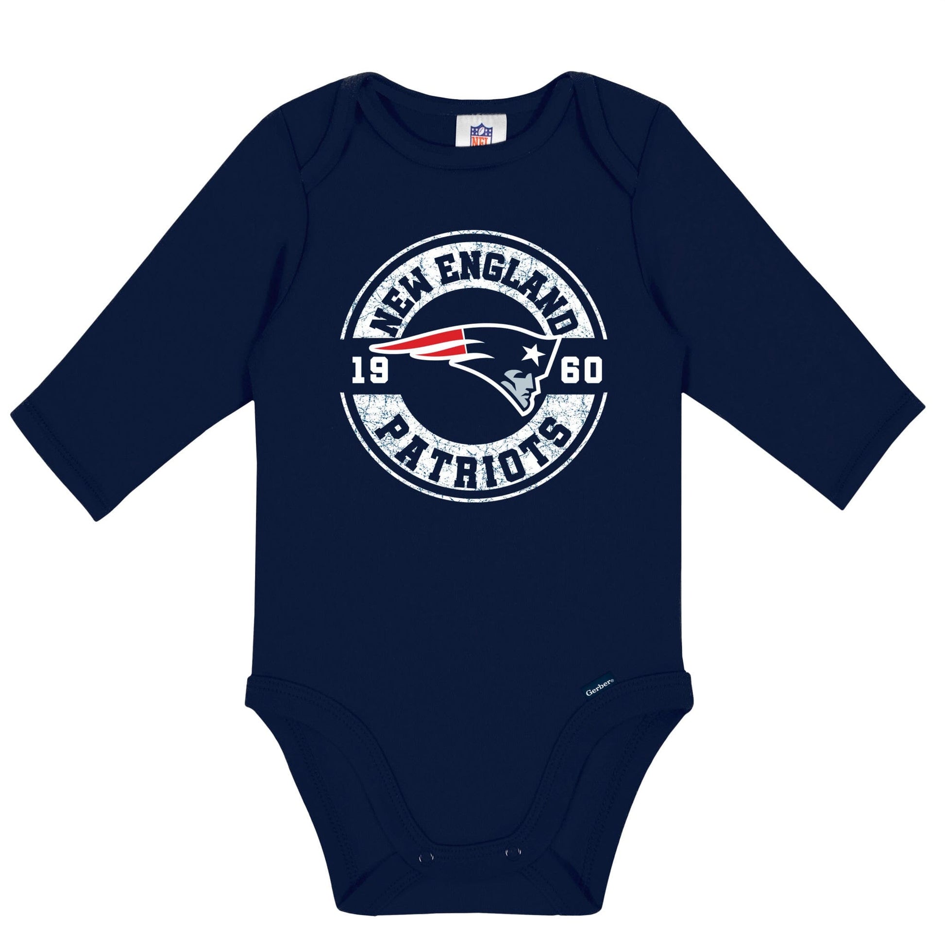 2-Pack Baby Boys New England Patriots Long Sleeve Bodysuit Set NFL NFL 