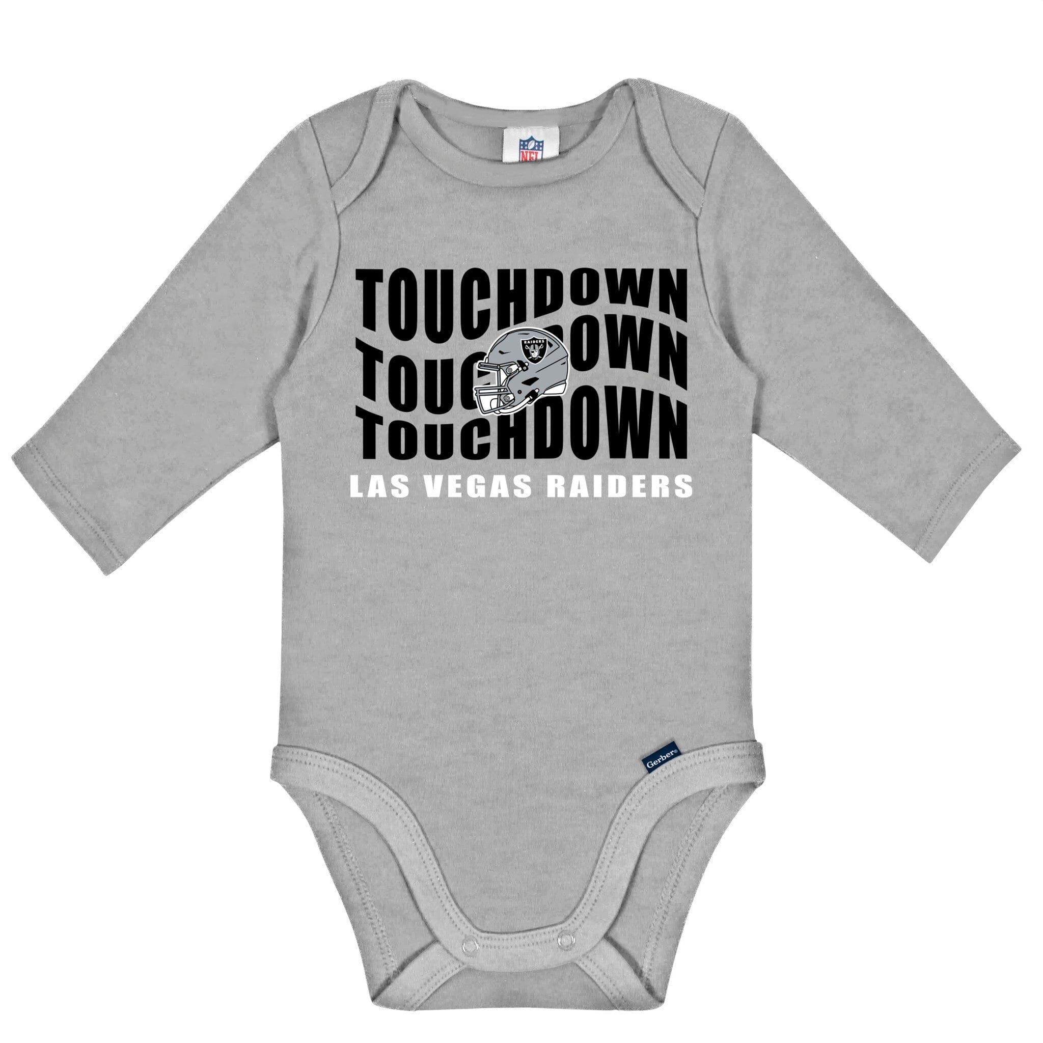2-Pack Baby Boys Las Vegas Raiders Long Sleeve Bodysuit Set NFL NFL 