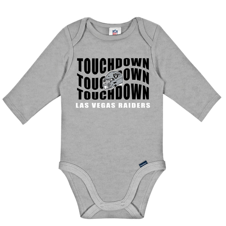 2-Pack Baby Boys Las Vegas Raiders Long Sleeve Bodysuit Set NFL NFL 