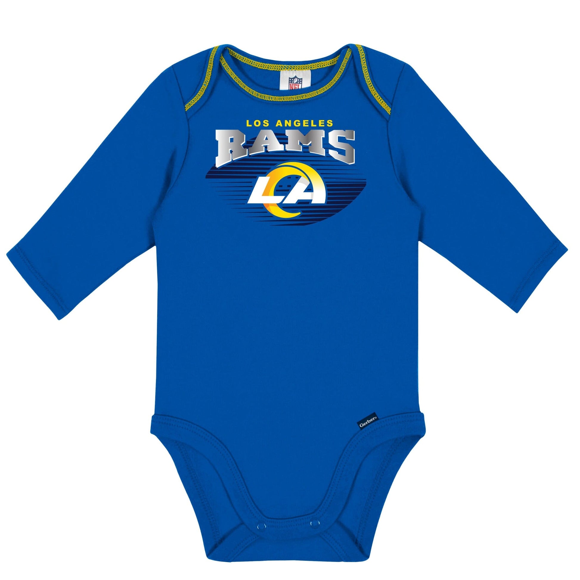 2-Pack Baby Boys Rams Long Sleeve Bodysuits