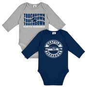 2-Pack Baby Boys Seattle Seahawks Long Sleeve Bodysuit Set NFL NFL 