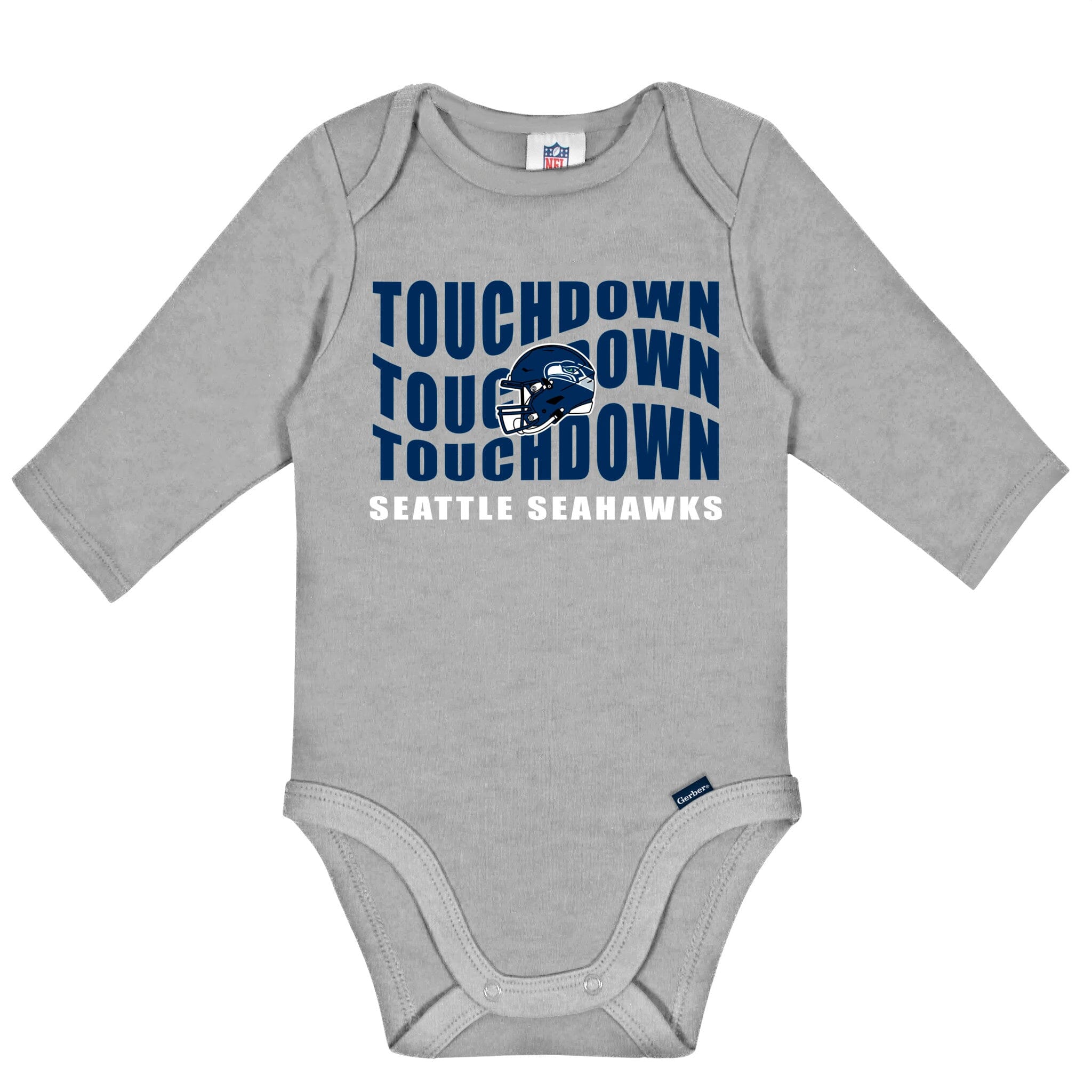 2-Pack Baby Boys Seattle Seahawks Long Sleeve Bodysuit Set NFL NFL 
