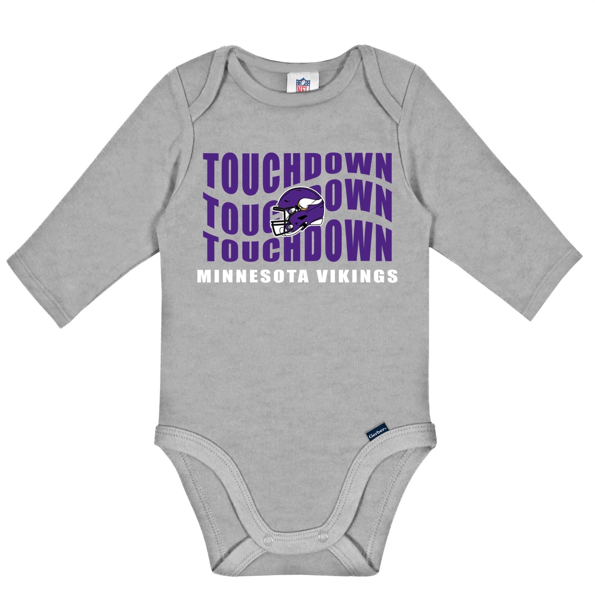 2-Pack Baby Boys Minnesota Vikings Long Sleeve Bodysuit Set NFL NFL 