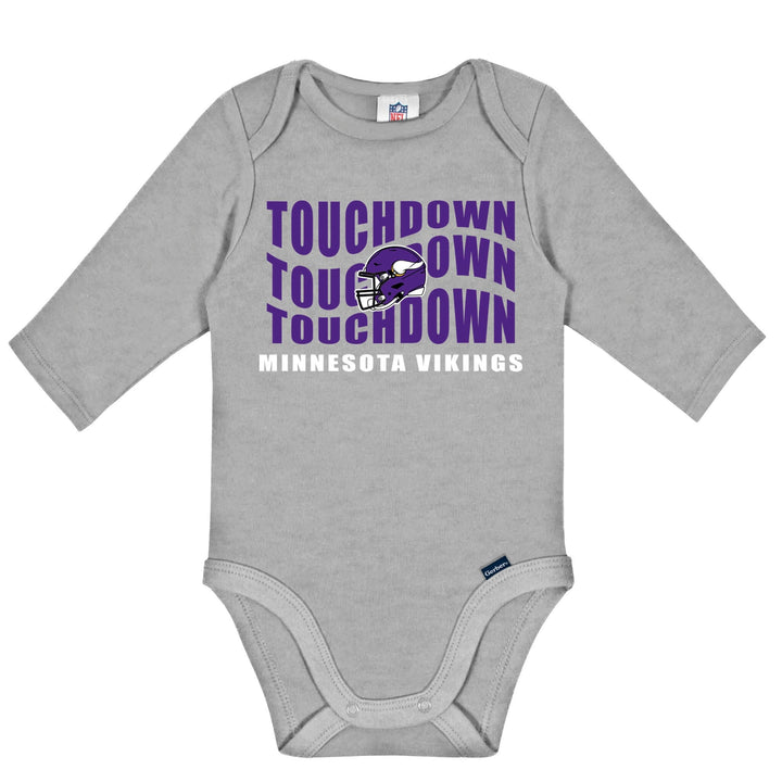2-Pack Baby Boys Minnesota Vikings Long Sleeve Bodysuit Set NFL NFL 