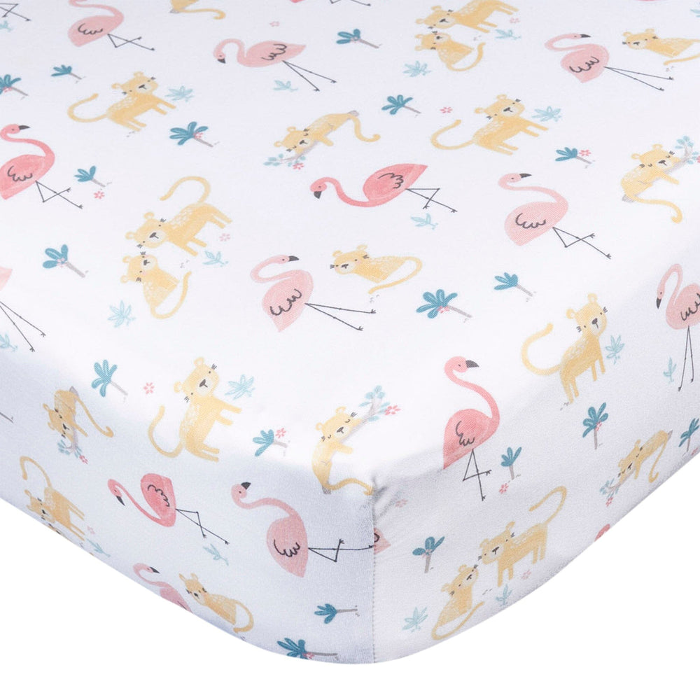2-Pack Baby Girls Animal Geo Crib Sheet Crib Sheets Gerber® 