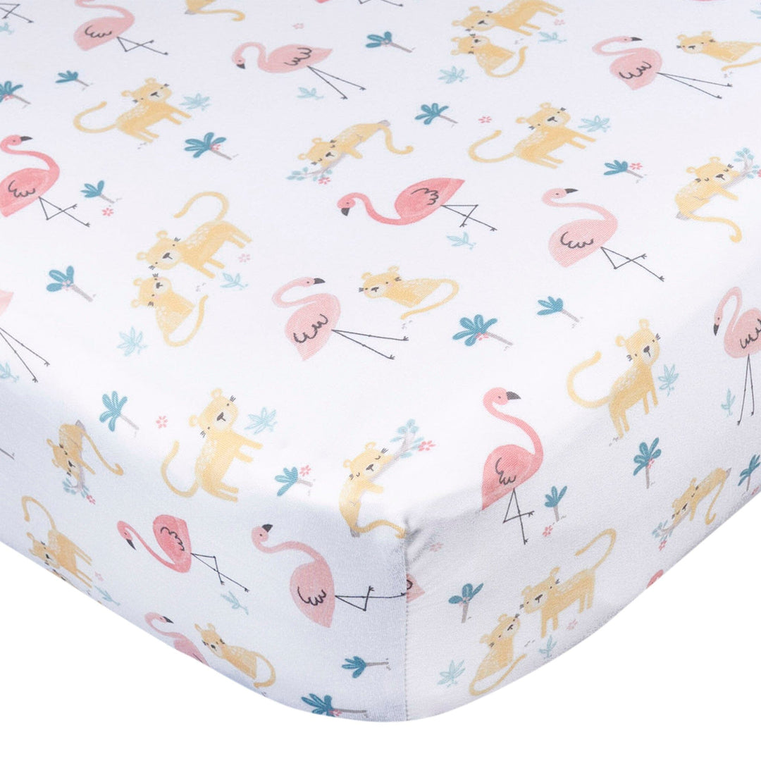 2-Pack Baby Girls Animal Geo Crib Sheet Crib Sheets Gerber® 