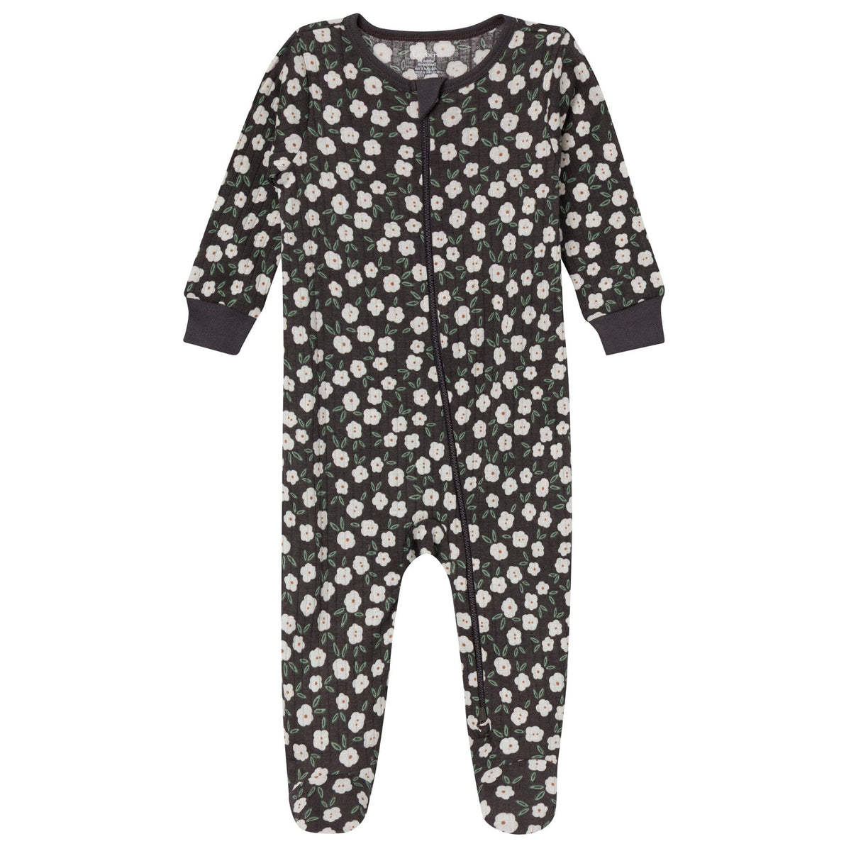 2-Pack Baby Girls Black & Blush Floral Sleep 'N Play sleepwear Gerber® 