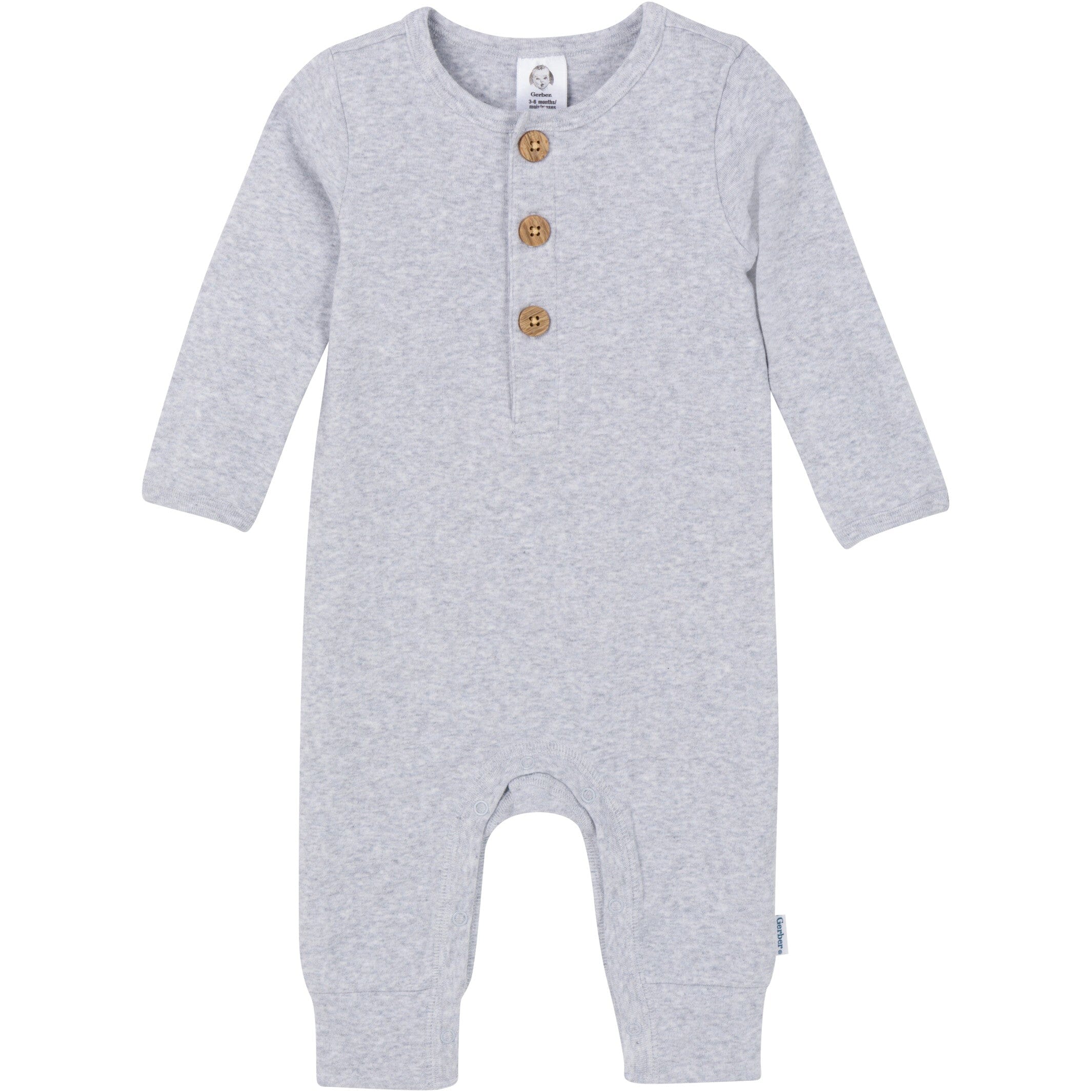 2-Pack Baby Girls Floral & Gray Rompers – Gerber Childrenswear