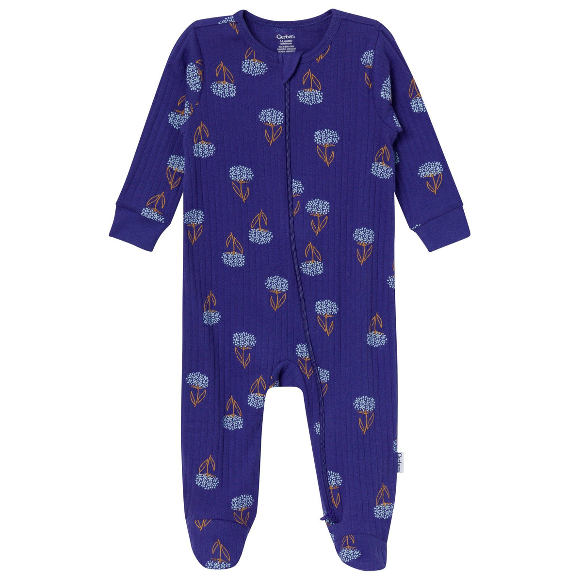 2-Pack Baby Girls Hydrangeas Sleep 'N Play sleepwear Gerber® 