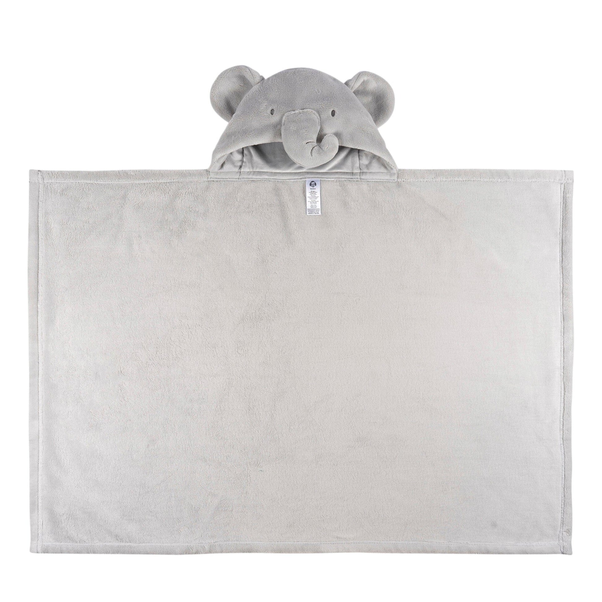 2-Pack Baby Neutral Animal Geo Hooded Wearable Blanket & Security Blanket Set